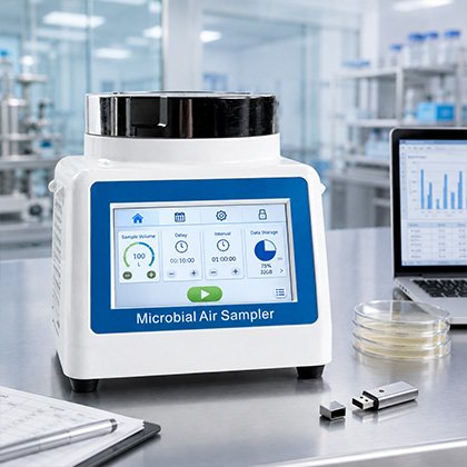 Touch Screen Microbial Air Sampling System